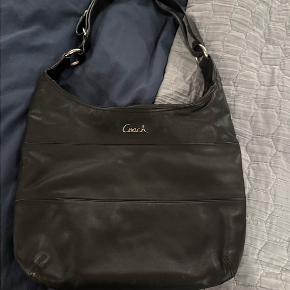 Coach Black Leather Hobo Bag - Picture 11 of 13